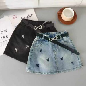 Юбка-шорты джинсовая для девочек