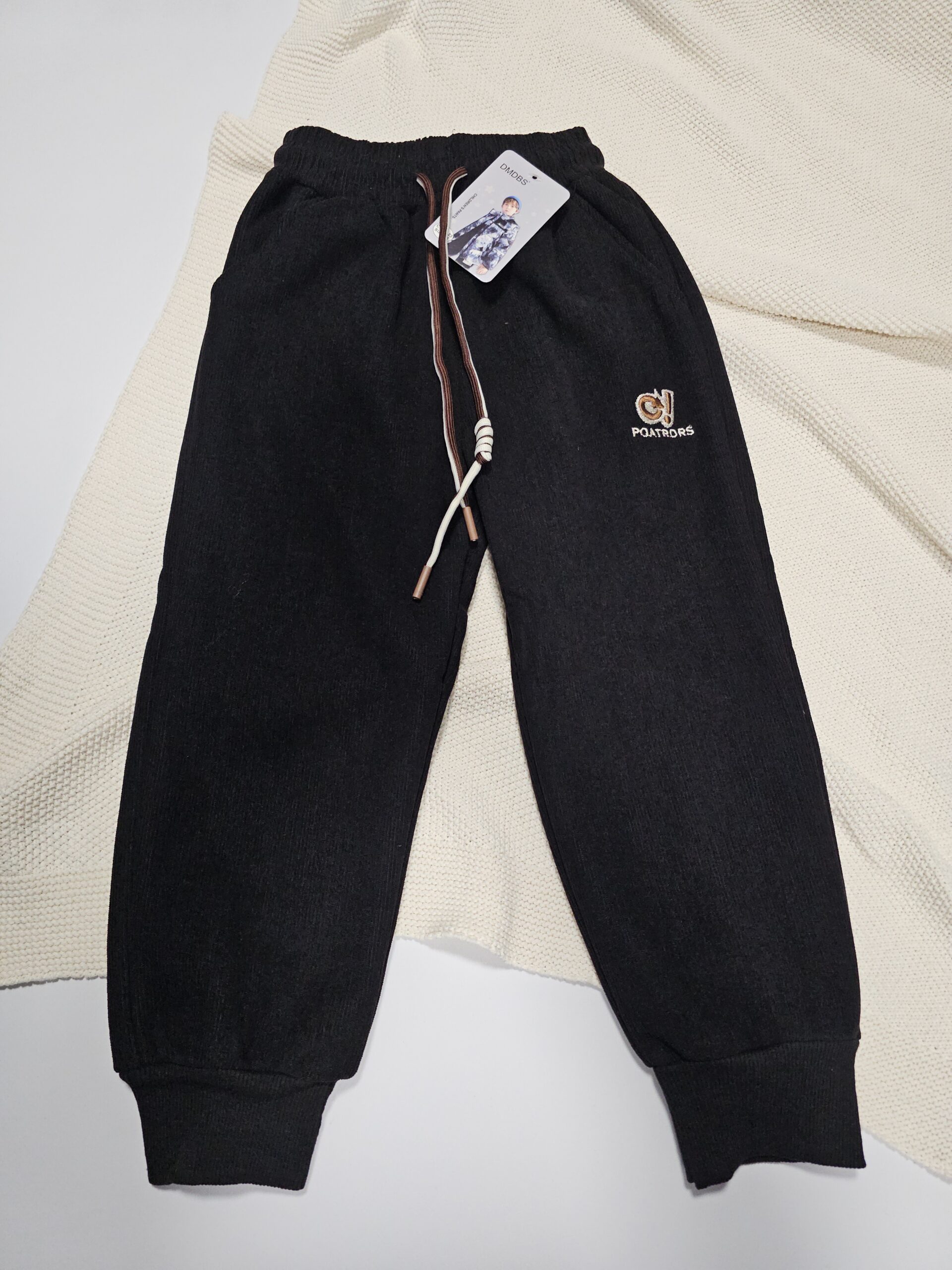 Штаны вельветовые на байке для мальчиков и девочек