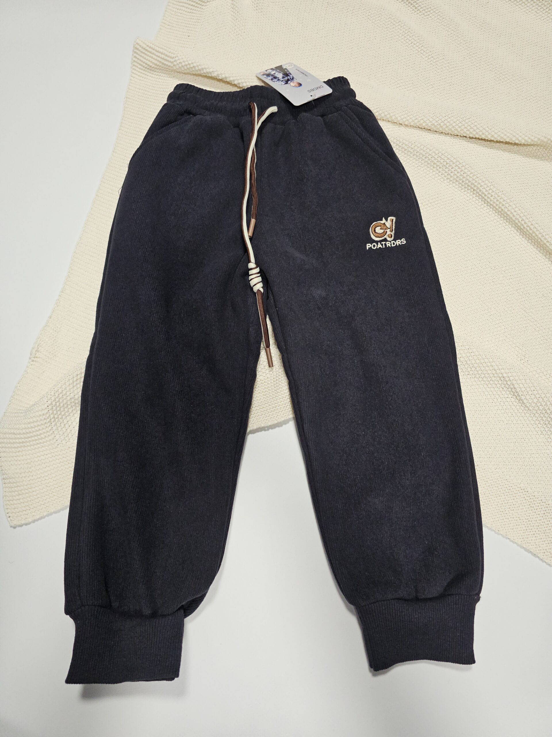 Штаны вельветовые на байке для мальчиков и девочек